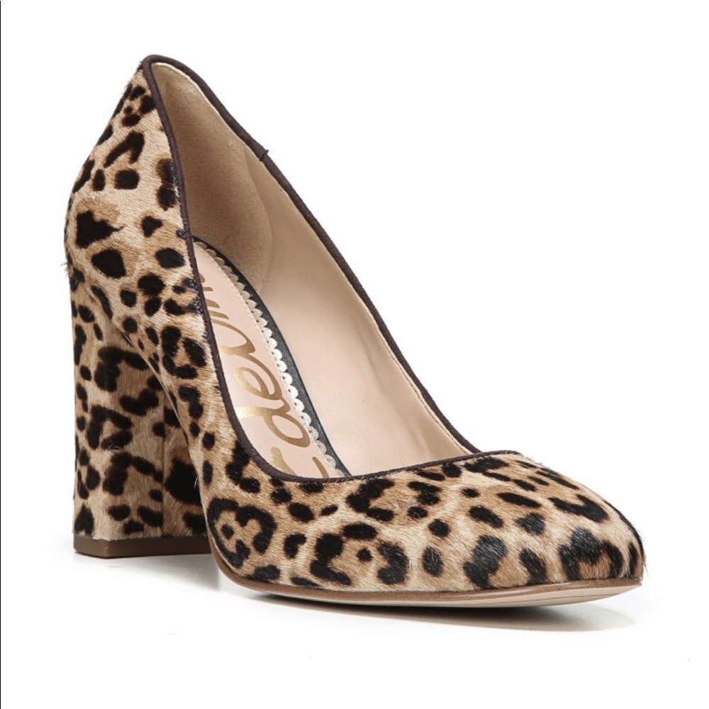 Pump Calf Hair Chunky Heel 7.5